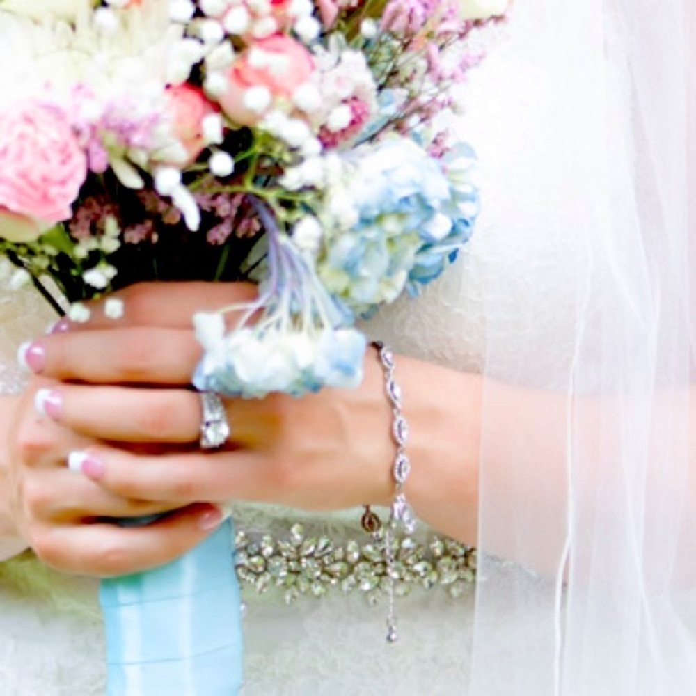 Beautiful crystal/CZ bracelet - wedding, bridal, prom, formal - Picture 2 of 3